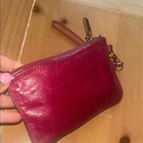Tory Burch Pink Leather Wristlet - Picture 3 of 5